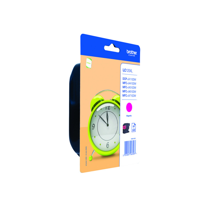 Brother+LC125XLM+Inkjet+Cartridge+High+Yield+Magenta+LC125XLM