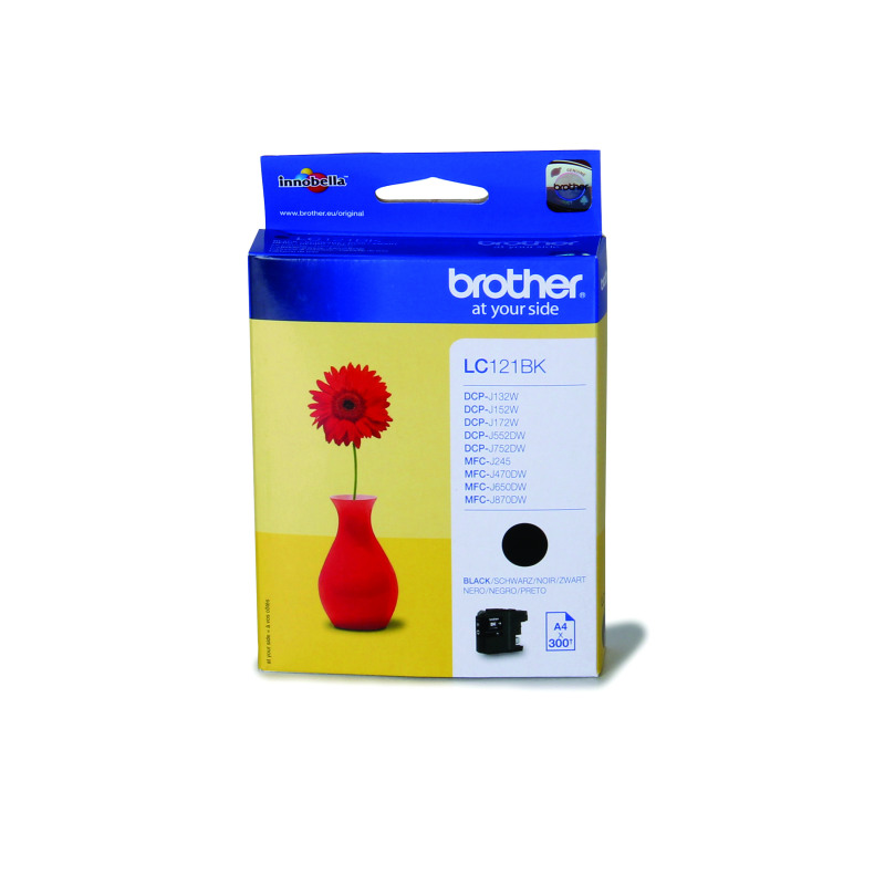 Brother+LC121BK+Inkjet+Cartridge+Black+LC121BK