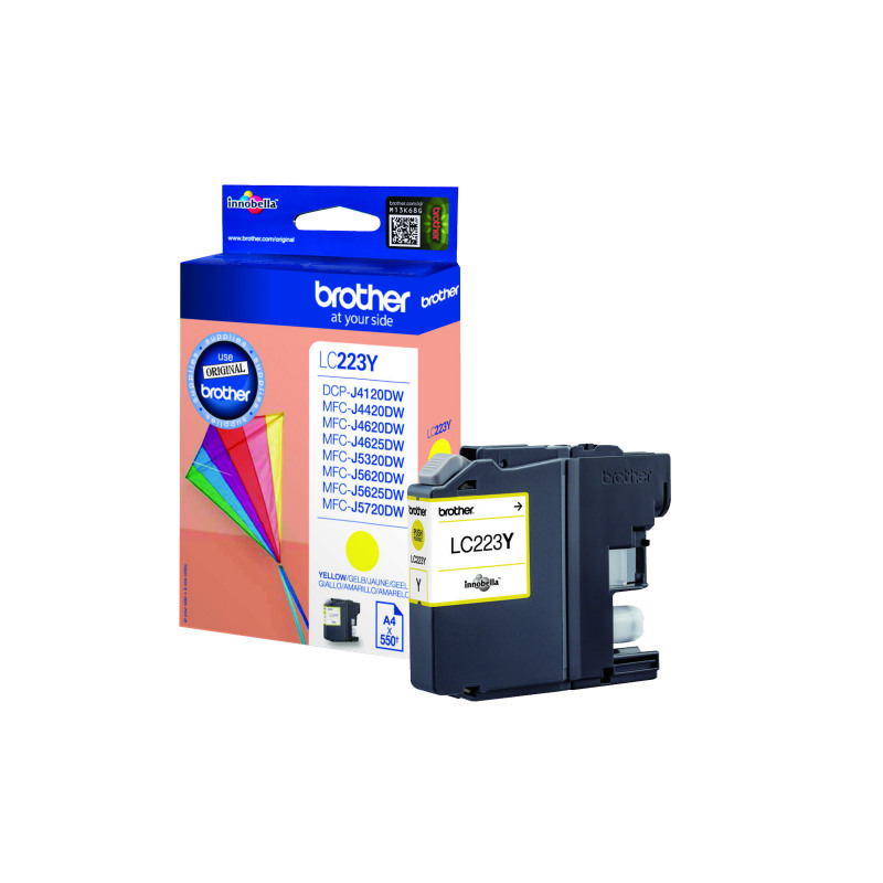 Brother+LC223Y+Inkjet+Cartridge+Yellow+LC223Y
