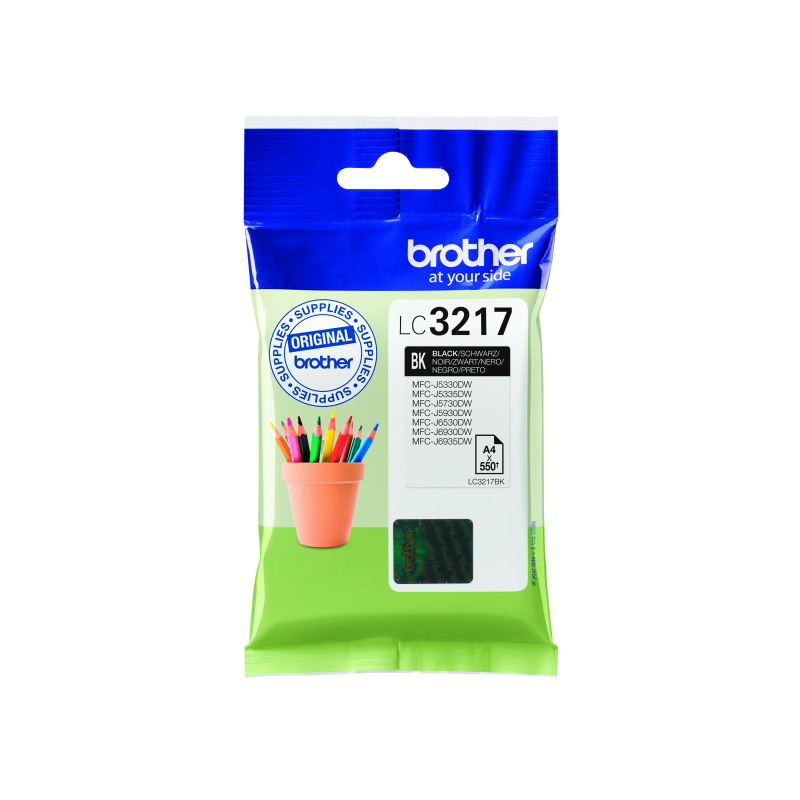 Brother+LC3217BK+Inkjet+Cartridge+Black+LC3217BK