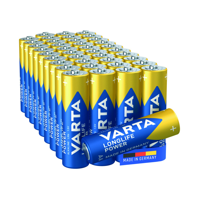 Varta+Longlife+Power+AA+Battery+%28Pack+of+40%29+04906121194