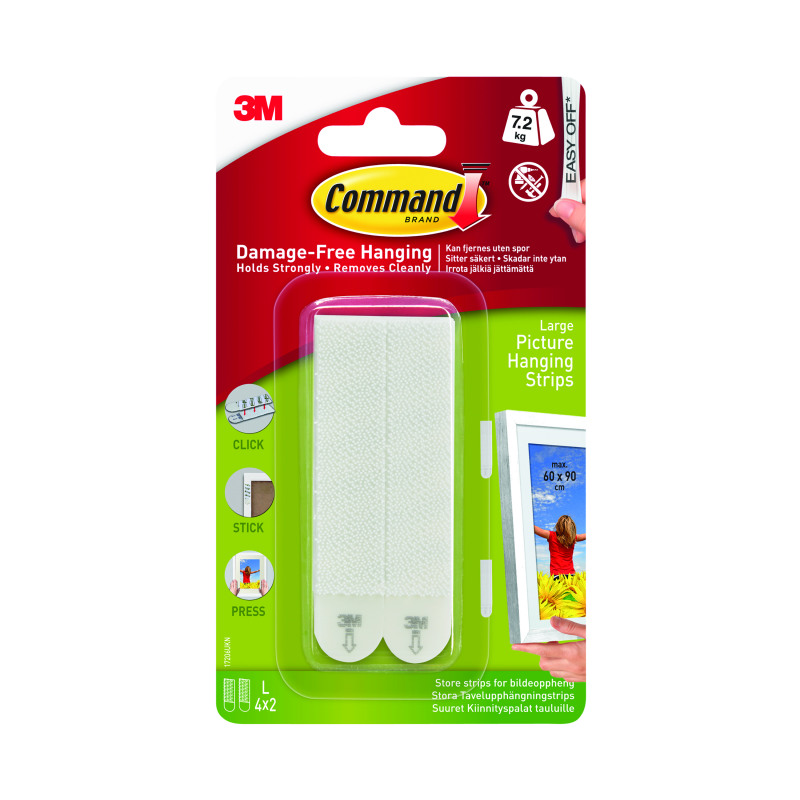 3M+Command+Picture+Hanging+Strips+Large+%28Pack+of+4%29+17206