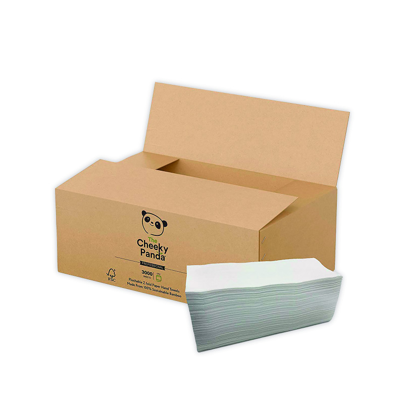 Cheeky+Panda+Z+Fold+Flushable+Bamboo+Hand+Towel+%28Pack+of+3000+Sheets%29+ZHANDTW15