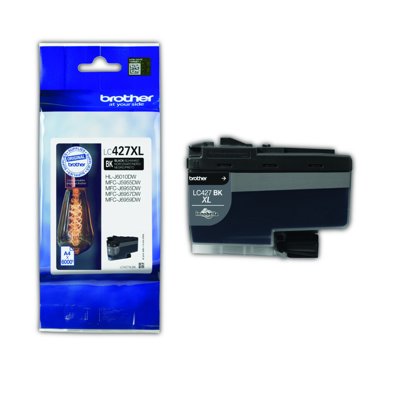 Brother+LC427XLBK+Inkjet+Cartridge+High+Yield+Black+LC427XLBK