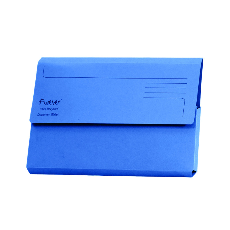 Exacompta+Forever+Document+Wallet+Manilla+Foolscap+Bright+Blue+%28Pack+of+25%29+211%2F5001