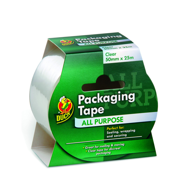 Ducktape+Packaging+Tape+50mmx25m+Clear+%28Pack+of+6%29+224499