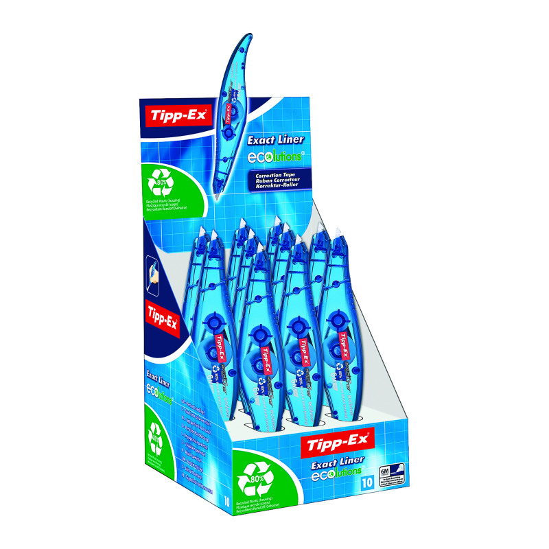 Tipp-Ex+Exact+Liner+Ecolutions+Correction+Roller+%28Pack+of+10%29+810475