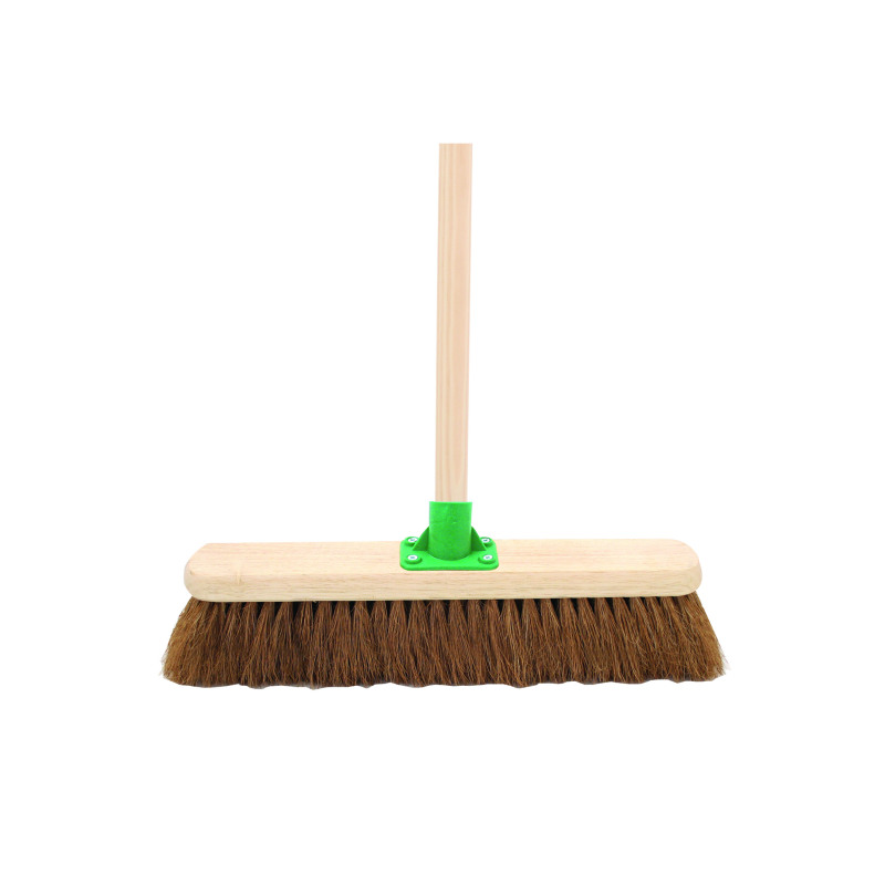 Coco+Soft+Broom+with+Handle+18+Inch+G.01%2FBlack+T%2FC4