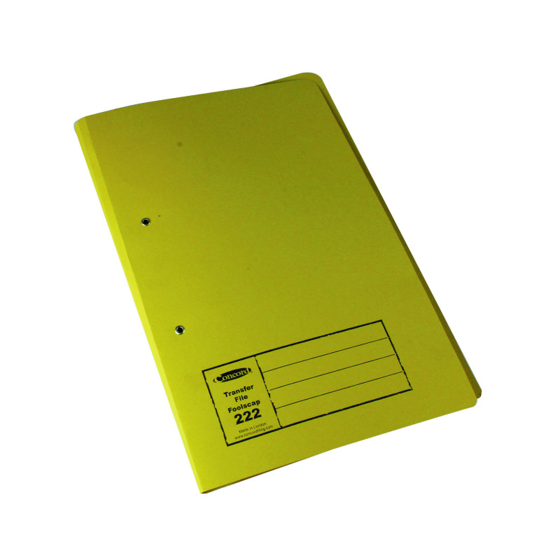 Exacompta+Guildhall+Transfer+File+285gsm+Foolscap+Yellow+%28Pack+of+25%29+346-YLWZ