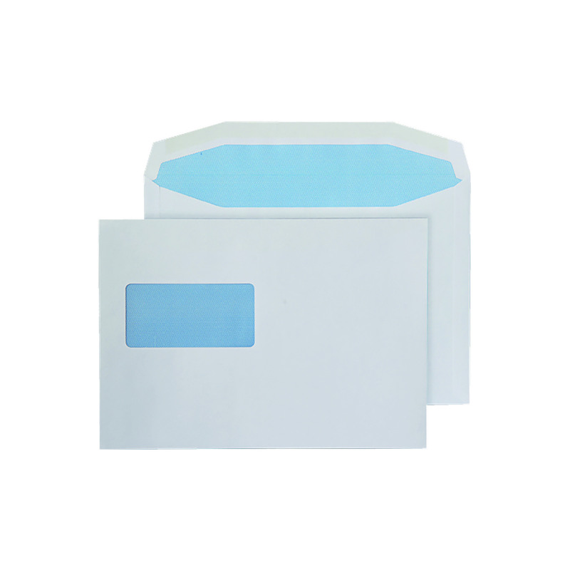 Q-Connect+Machine+Envelope+162x238mm+Window+Gummed+80gsm+White+%28Pack+of+500%29+KF71434