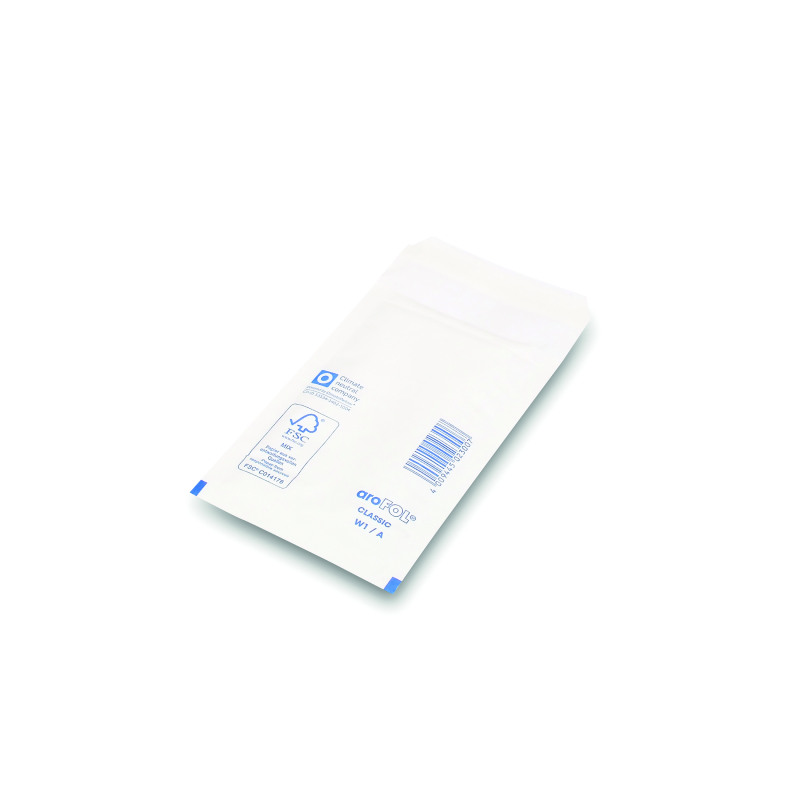 Bubble+Lined+Envelopes+Size+1+100x165mm+White+%28200+Pack%29+XKF71447