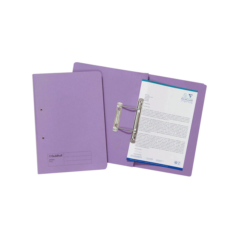 Exacompta+Guildhall+Transfer+File+285gsm+Foolscap+Mauve+%28Pack+of+25%29+346-MVEZ