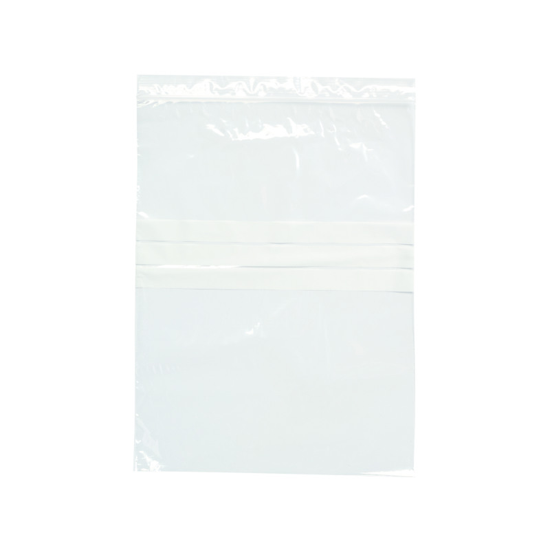 Write-On+Minigrip+Re-sealable+Bag+203x279mm+Clear+%28Pack+of+1000%29+69275
