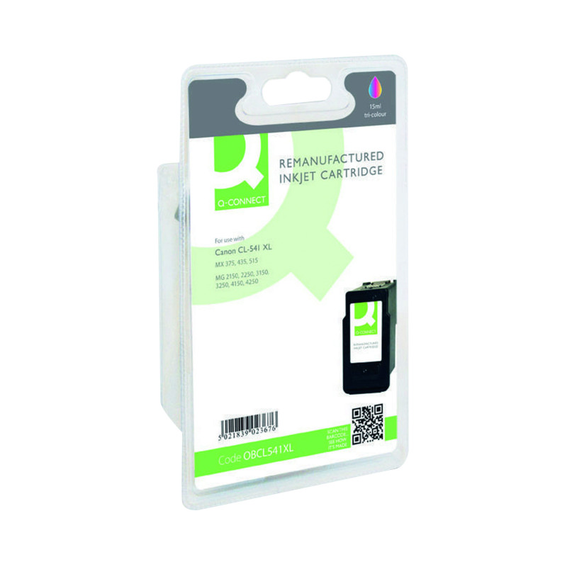 Q-Connect+Remanufactured+Inkjet+Cartridge+High+Yield+Colour+For+Canon+CL-541XL+CL-541XL-COMP