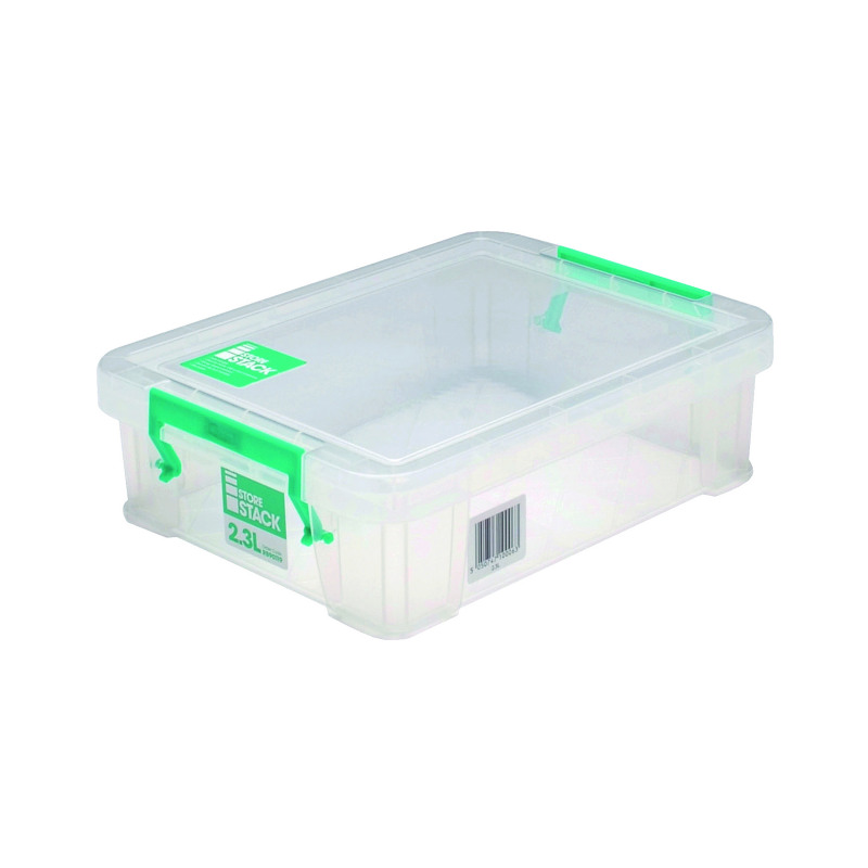 StoreStack+2.3+Litre+Storage+Box+W260xD190xH70mm+Clear+RB90119