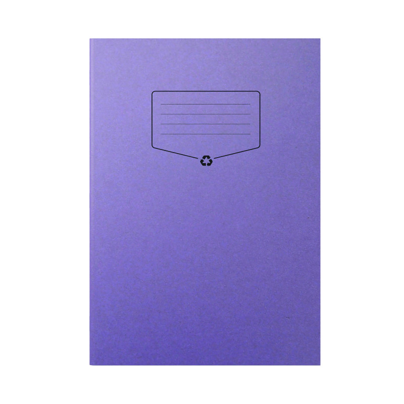 Silvine+Recycled+Exercise+Book+Lined+with+Margin+64+Pages+A4+Purple+%28Pack+of+10%29+EXRE100