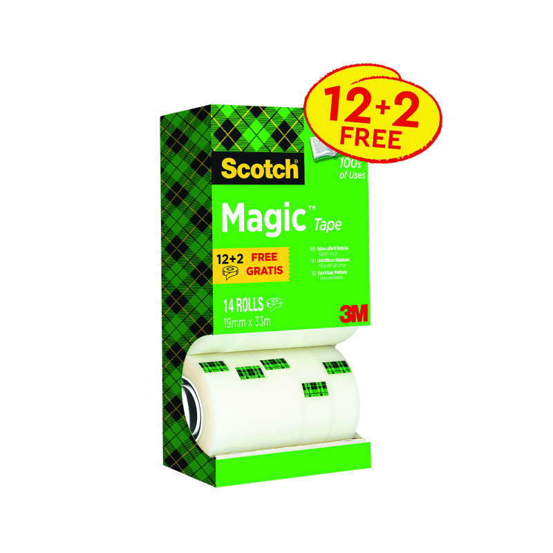 Scotch+Magic+Tape+810+Tower+Pack+19mm+x+33m+%2814+Pack%29+81933R14