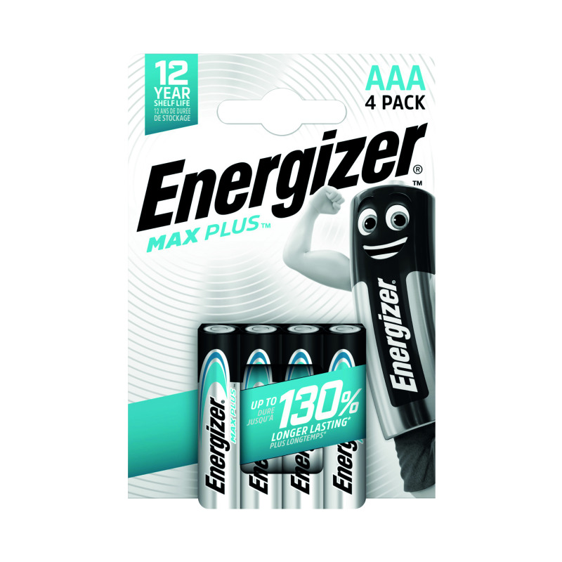 Energizer+Max+Plus+AAA+Battery+%28Pack+of+4%29+E303320600