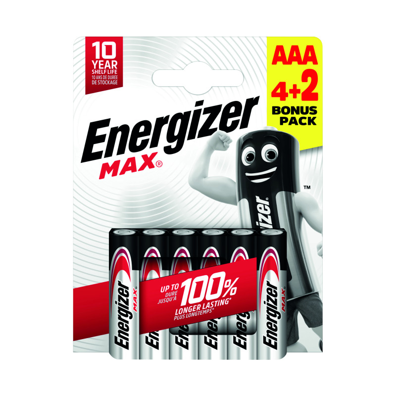Energizer+Max+AAA+Battery+%284%2B2%29+%28Pack+of+6%29+E303328200