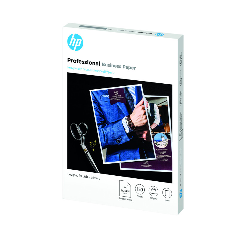 HP+Professional+Laser+Paper+Matte+200+gsm+A4+150+Sheets+7MV80A