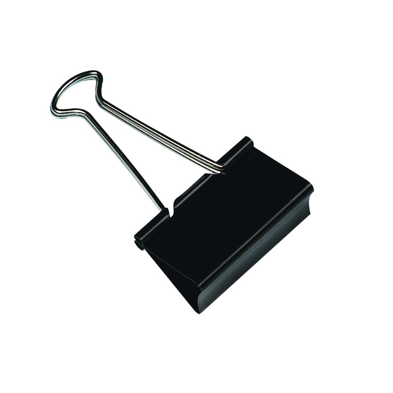 Q-Connect+Foldback+Clip+19mm+Black+%28Pack+of+10%29+KF01282