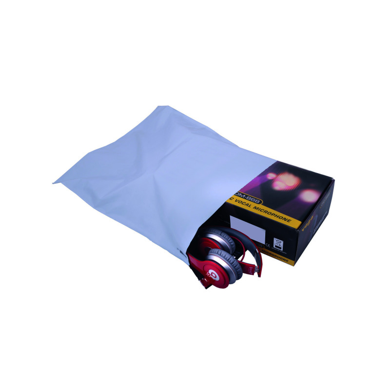 GoSecure+Envelope+Lightweight+Polythene+335x430mm+Opaque+%28Pack+of+100%29+PB11132