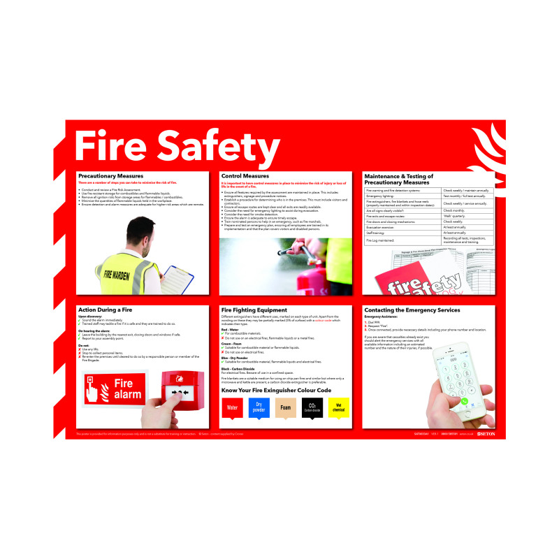 Health+and+Safety+420x594mm+Fire+Safety+Poster+FA601