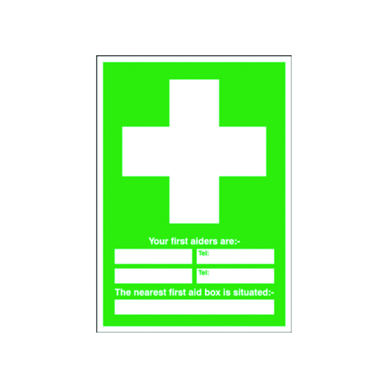Safety+Sign+First+Aid+600x450mm+PVC+E91A%2FR