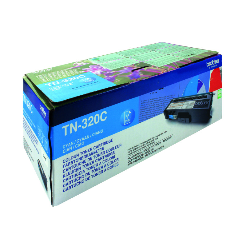 Brother+TN-320C+Toner+Cartridge+Cyan+TN320C