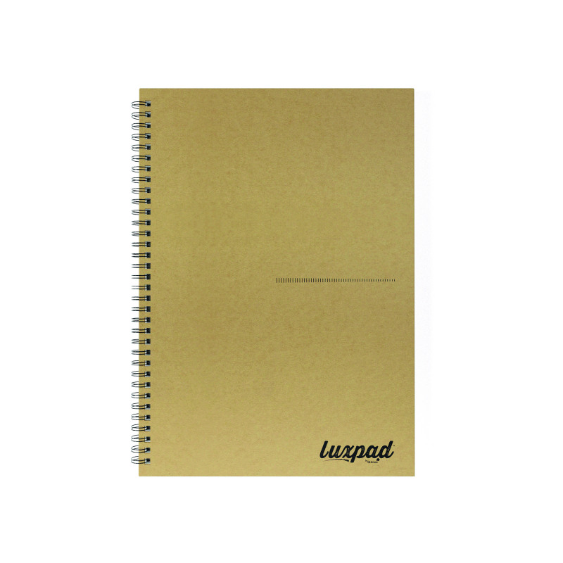 Silvine+Luxpad+Recycled+Hardback+Kraft+Notebook+160pp+A4+THBPINA4KR