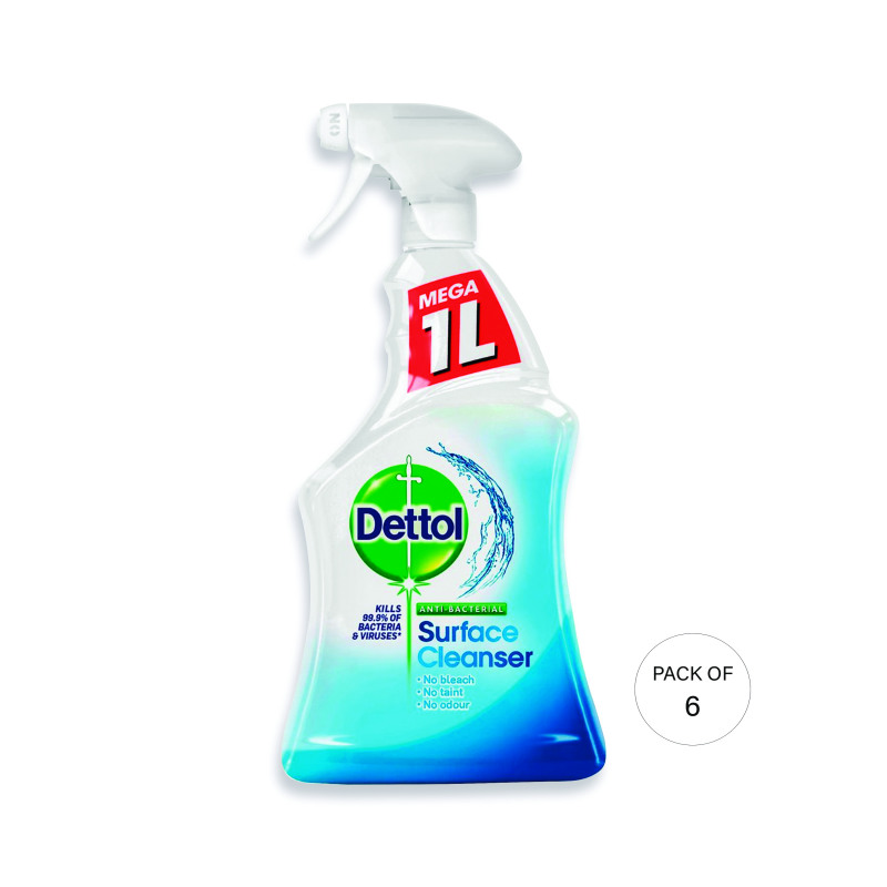 Dettol+Surface+Cleaner+Trigger+Spray+No+Fragrance+1L+%28Pack+of+6%29+3165417