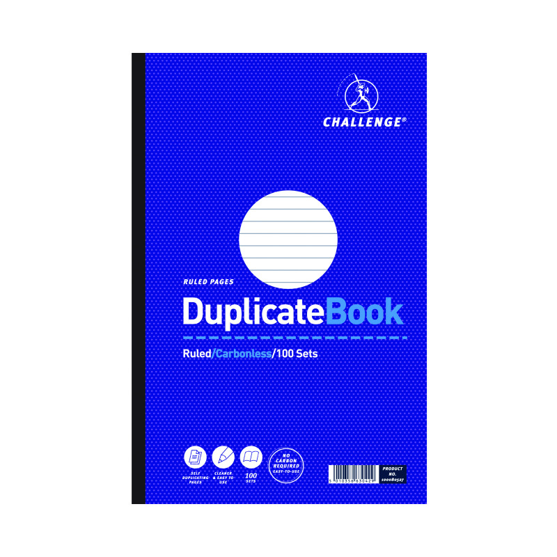 Challenge+Ruled+Carbonless+Duplicate+Book+100+Sets+297x195mm+%28Pack+of+3%29+100080527