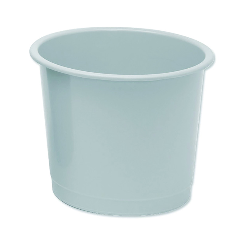 5+Star+Office+Waste+Bin+Polypropylene+14+Litre+Capacity+304x254mm+Grey