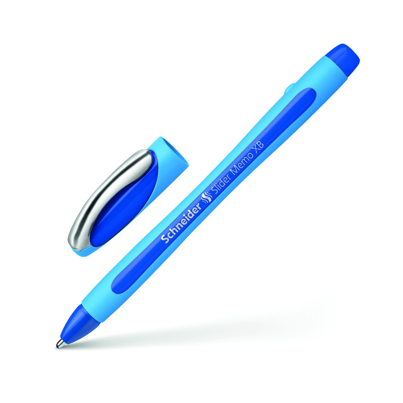 Schneider+Slider+Memo+XB+Ballpoint+Pen+Large+Blue+%28Pack+of+10%29+150203