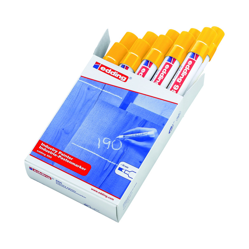Edding+950+Industry+Painter+Medium+Yellow+%28Pack+of+10%29+950-005