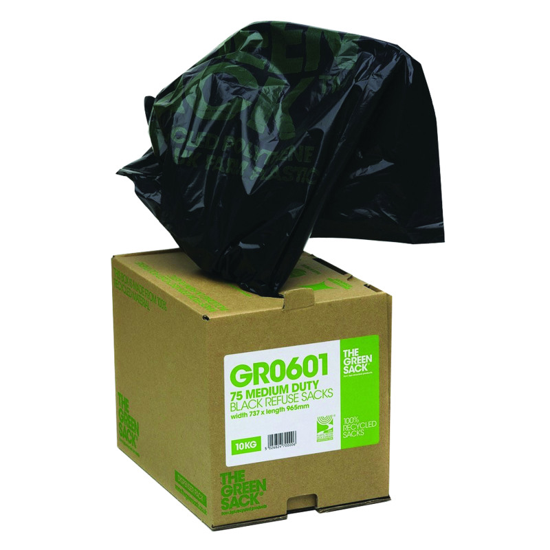 Greensack+Compactor+Sack+in+Dispenser+Black+%28Pack+of+40%29+VHP+GR0602