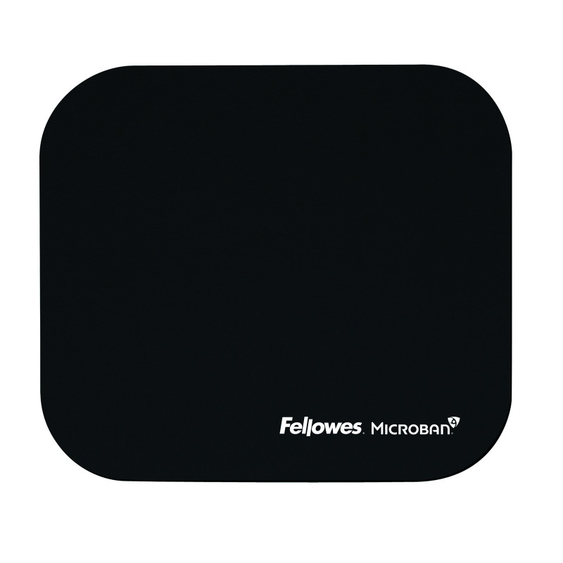 Fellowes+Microban+Antibacterial+Mouse+Mat+Black+5933905