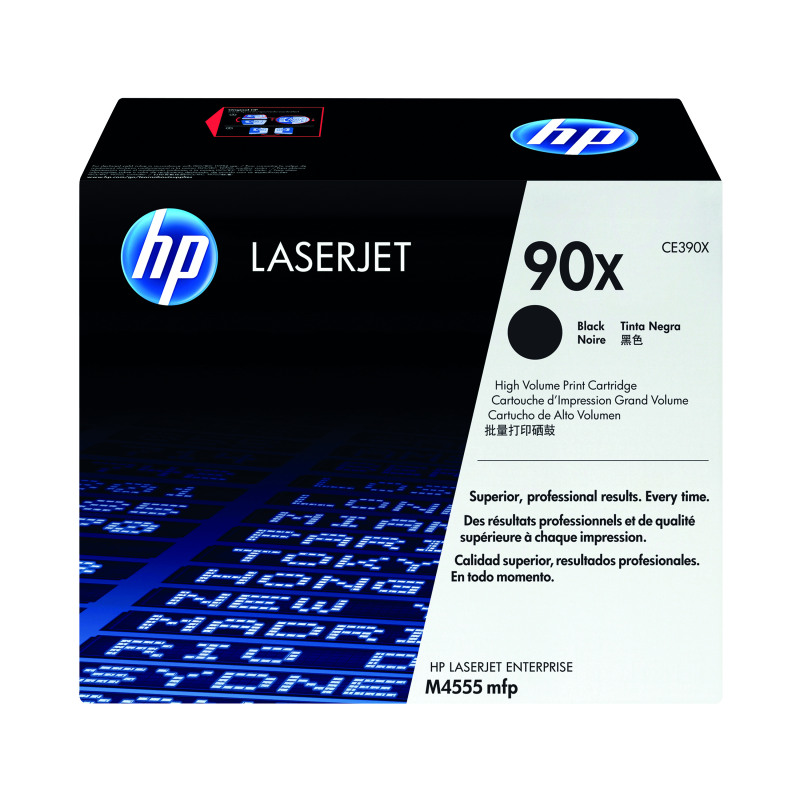 HP+90X+Original+LaserJet+Toner+Cartridge+High+Yield+Black+CE390X