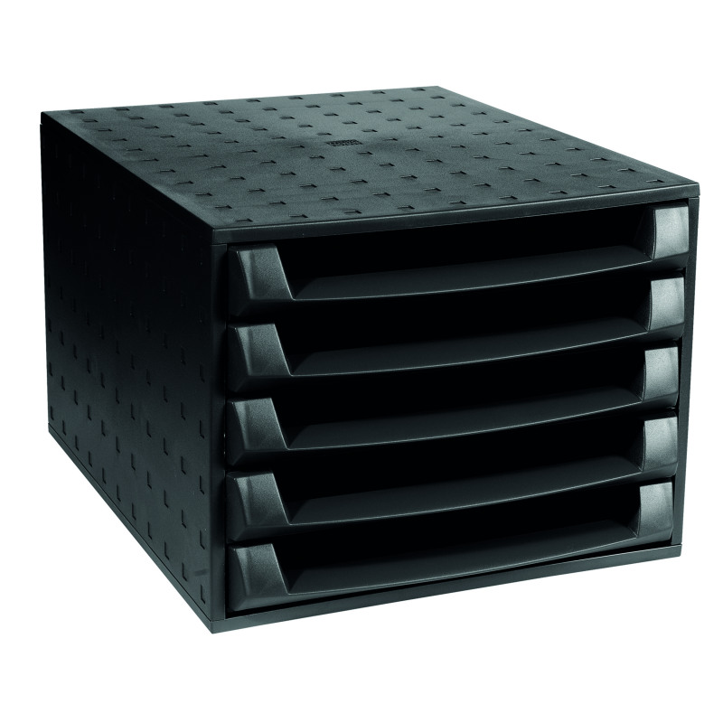 Forever+5+Drawer+Set+Black+221014D