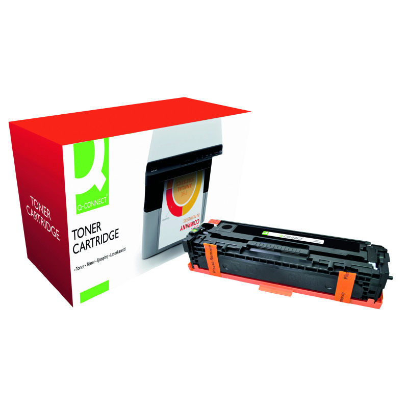 Q-Connect+Compatible+Toner+Cartridge+Black+For+HP+CB540A+CB540A-COMP