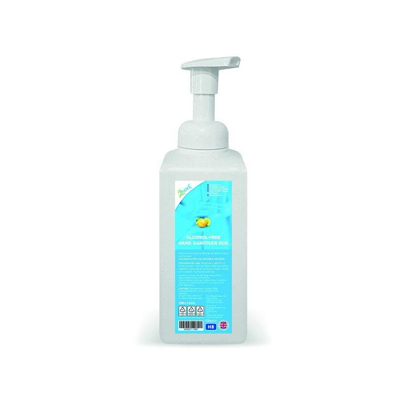 2Work+Hand+Sanitiser+Rub+Alcohol-Free+Foaming+600ml+Bottle+2W11365