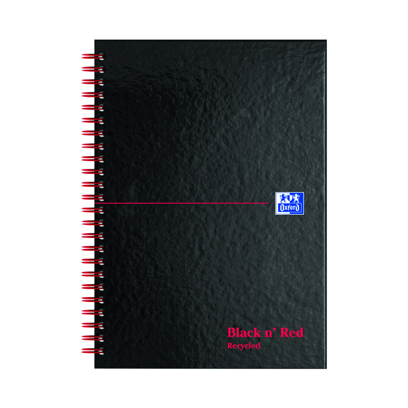 Black+n%26apos%3B+Red+Wirebound+Recycled+Ruled+Hardback+Notebook+A5+%28Pack+of+5%29+100080113