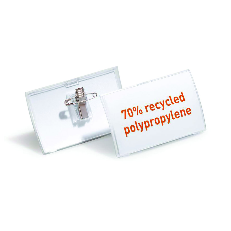 Durable+CLICK+FOLD+Convex+Clip+and+Pin+Name+Tag+Badge+Holder+54x90mm+%28Pack+of+25%29+8214%2F19