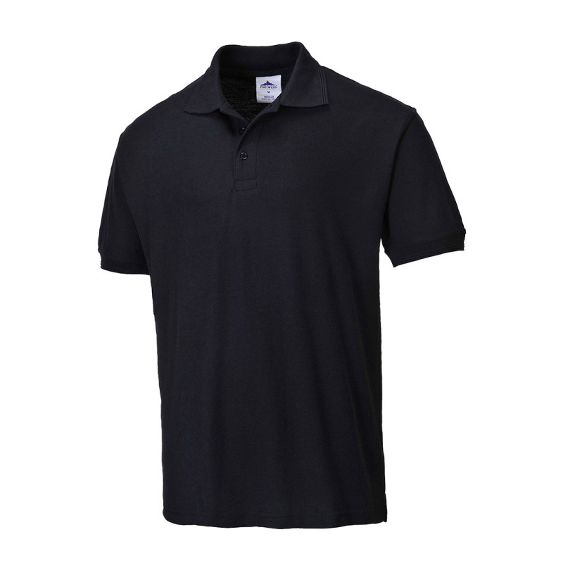 Portwest+Naples+Polo+Shirt+S%2FS+M+Blk