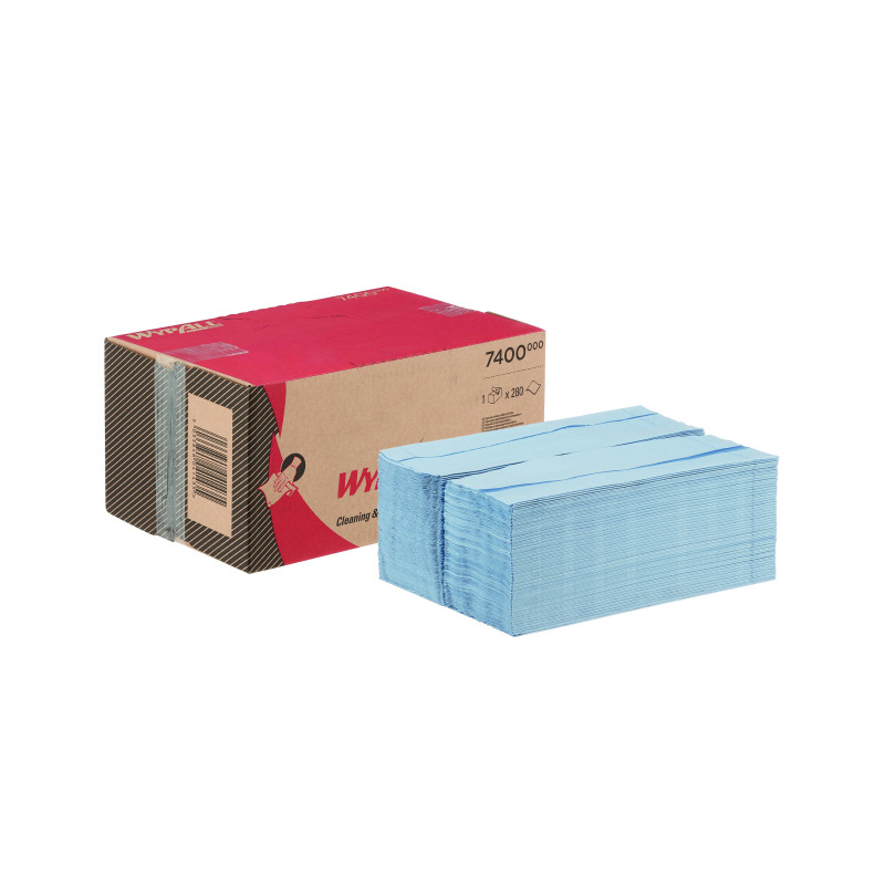 Wypall+L20+General+Clean+Brag+Box+F2+280+Sheets+2-Ply+Blue+7400