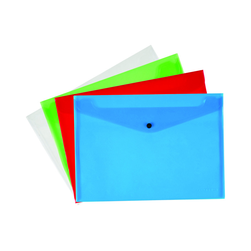 Q-Connect+Polypropylene+Document+Folder+A4+Assorted+%2812+Pack%29+KF03599