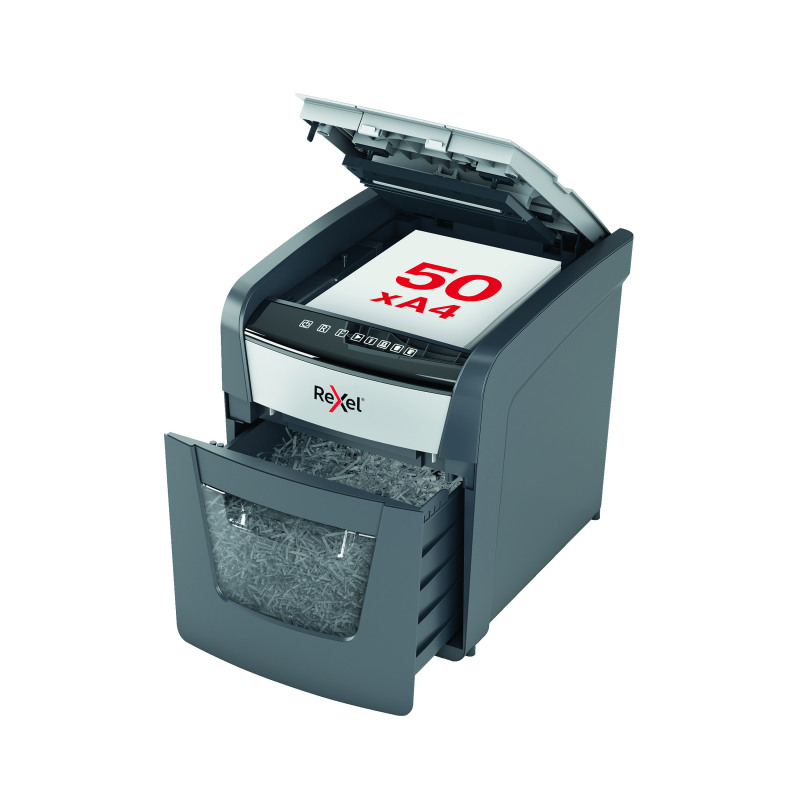 Rexel+Optimum+AutoFeed%2B+50X+Cross-Cut+P-4+Shredder+2020050X