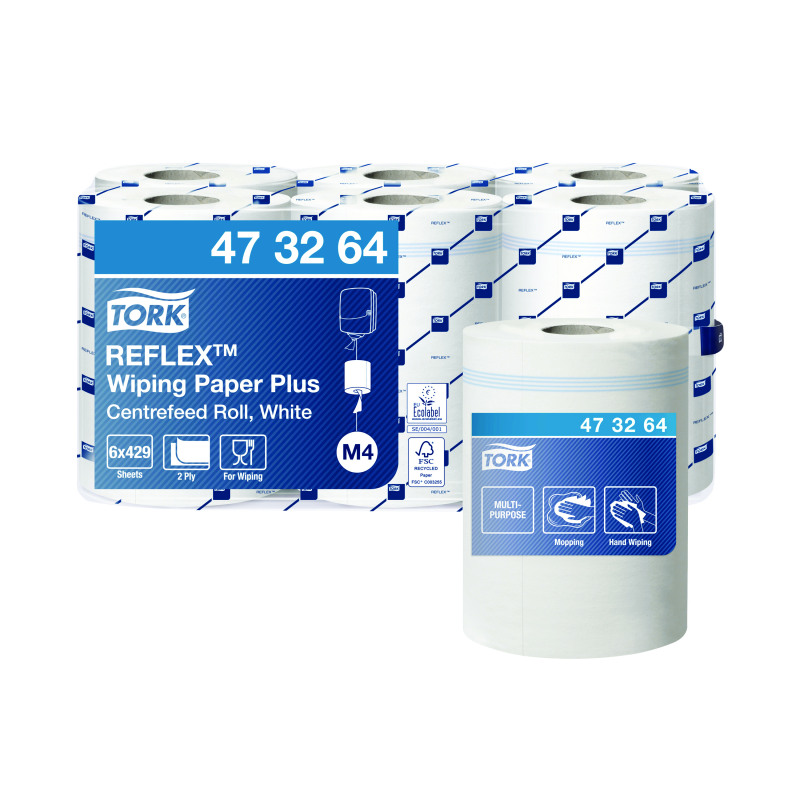 Tork+Reflex+M4+Centrefeed+Roll+2-Ply+150m+White+%286+Pack%29+473264