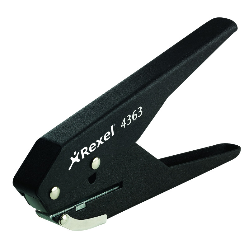 Rexel+S120+Single+Hole+Plier+Punch+20+Sheet+Black+20120041