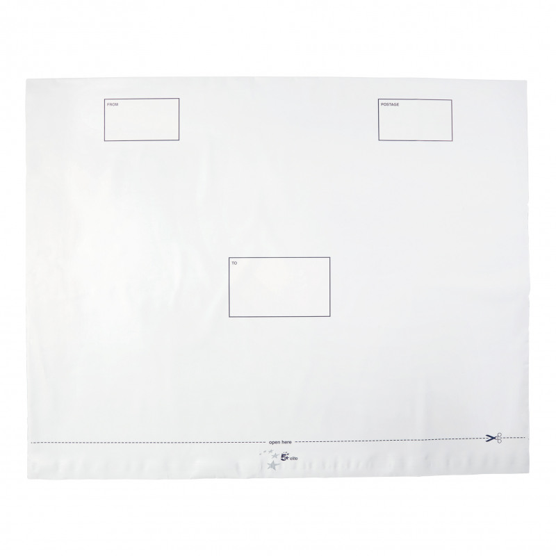 5+Star+Envelopes+Waterproof+Polythene+Peel%2FSeal+Opaque+590x430mm+50mm+Flap+%28Pack+of+100%29